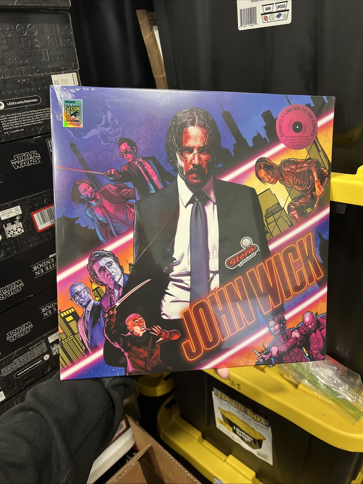 Stern Pinball John Wick Vinyl Soundtrack Magenta Splatter Limited /250 SDCC 2024