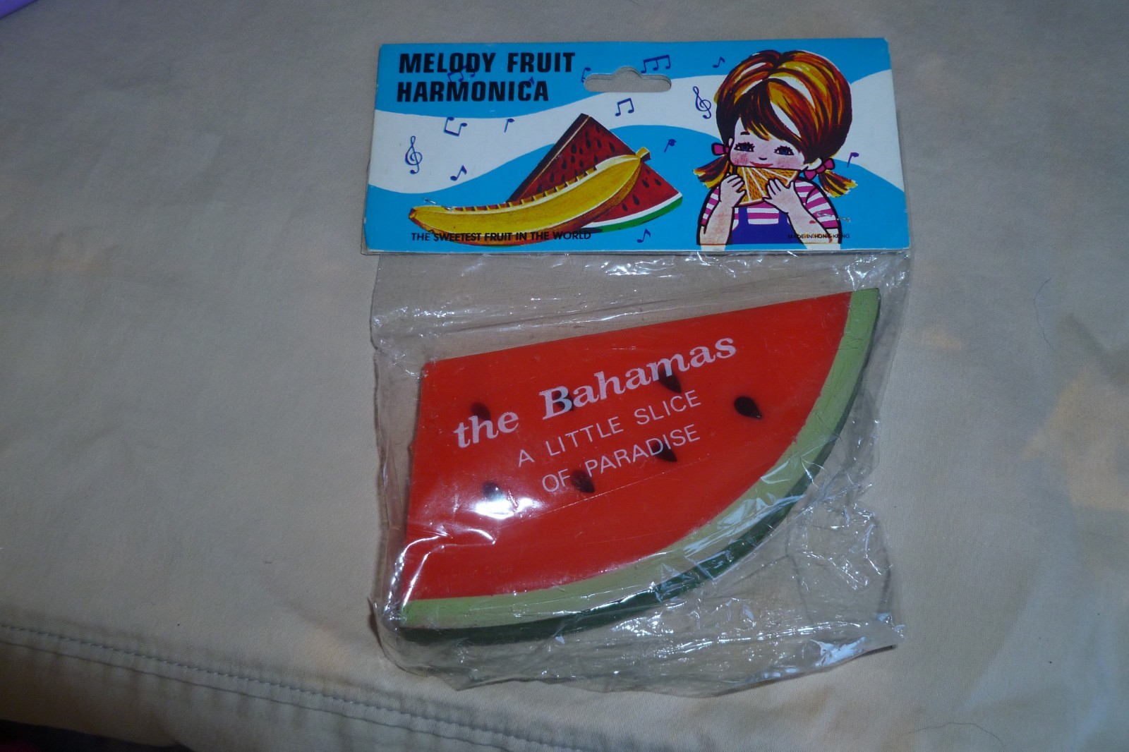 Vintage Watermelon Harmonica 