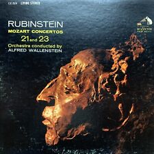 Vintage 1962 Arthur Rubinstein, MOZART CONCERTOS 21 AND 23, LP record, RCA picture