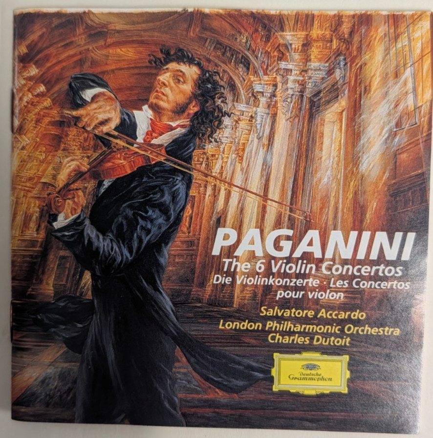 Paganini The 6 Violin Concertos 3CD Set Accardo Dutoit DG Deutsche Grammophon