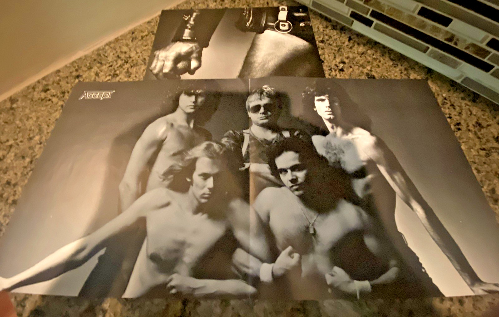 Accept Balls To The Wall Vinyl LP w/Rare Poster Insert 1983 Lark Records Import