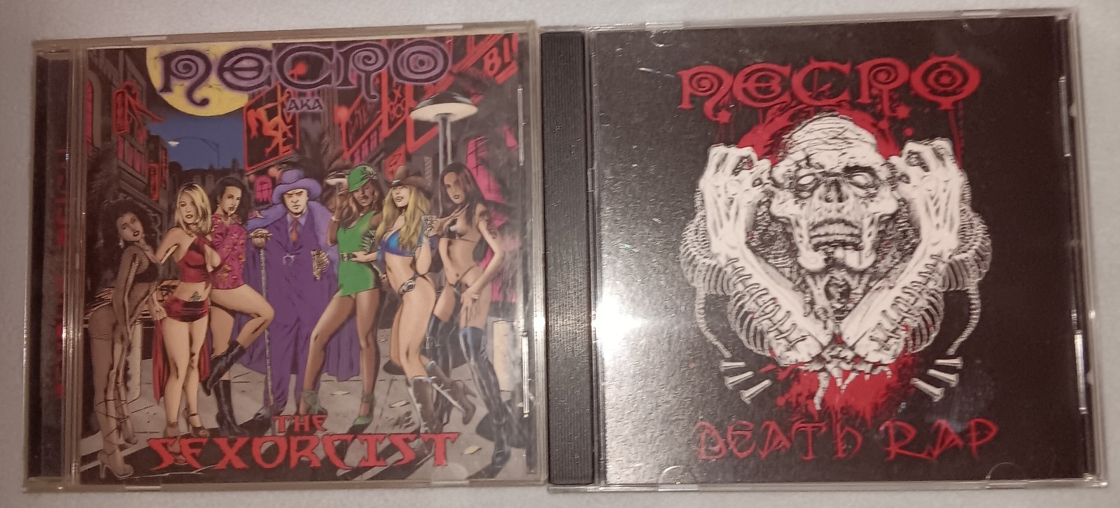 VINTAGE n' RARE-Necro CDs-Death Rap (Rare, OOP) n' Sexorcist-Excellent Condition