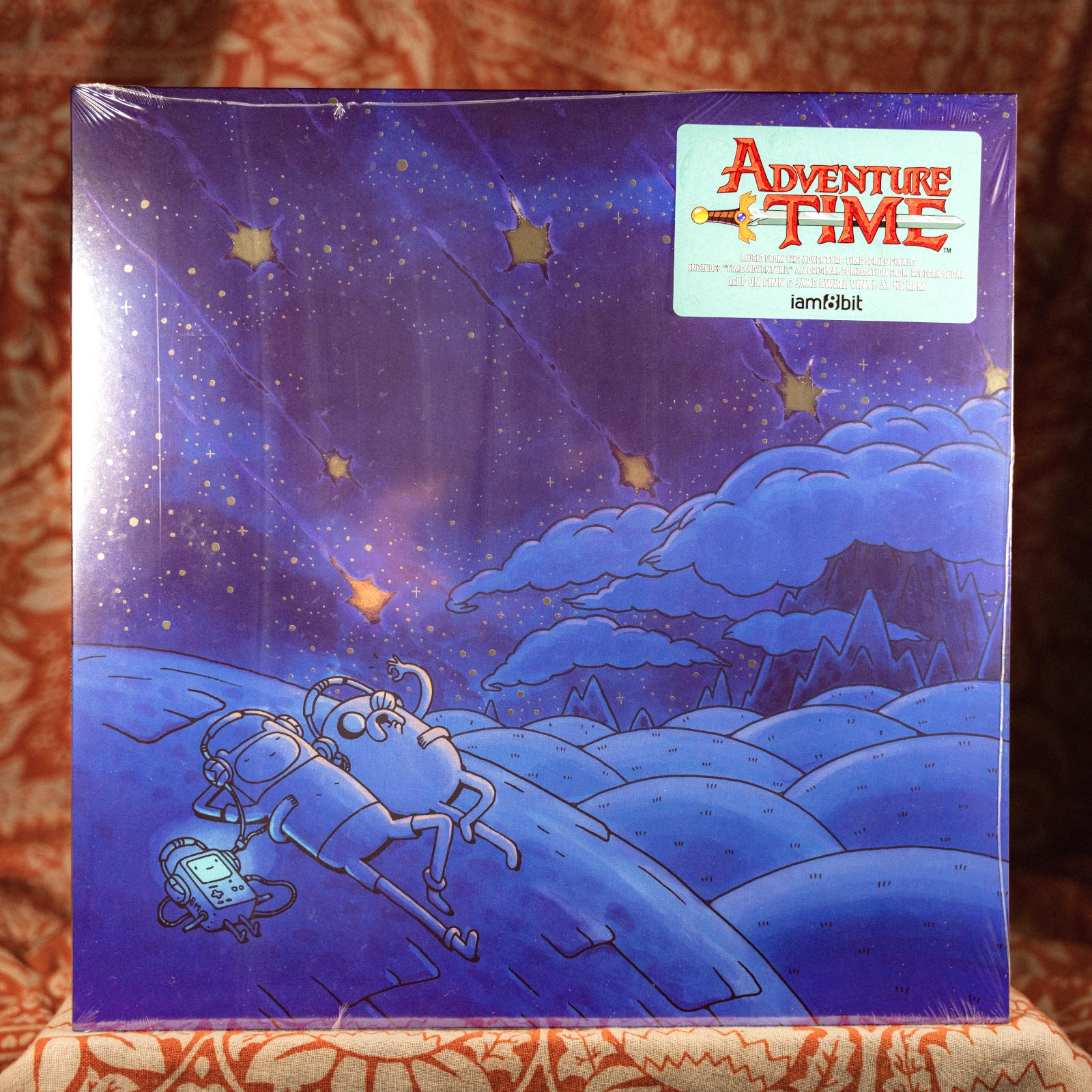 SEALED Adventure Time Come Along With Me YELLOW BLUE SWIRL vinyl OST finn jake