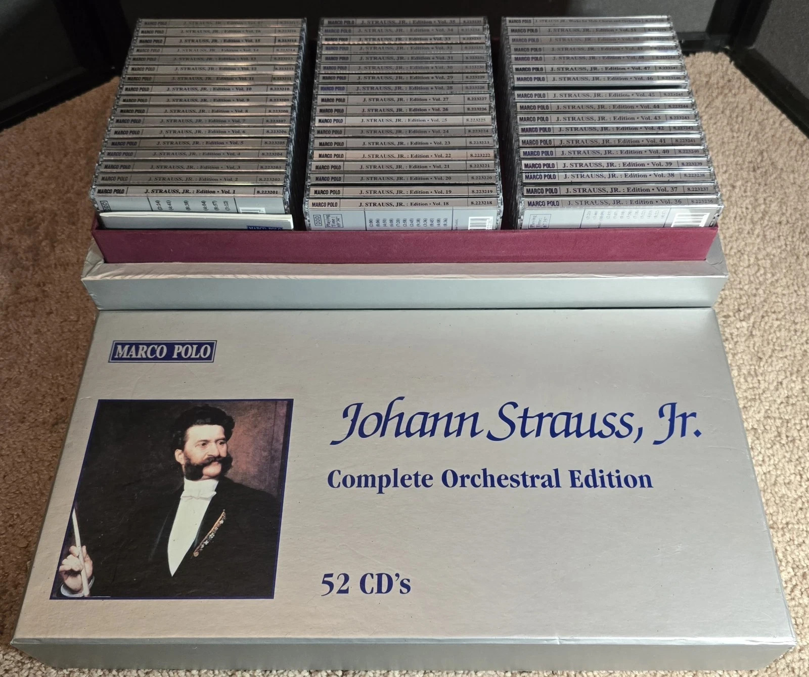 Johann Strauss Jr Marco Polo Complete Orchestral Edition 52 CD Box Set VERY RARE