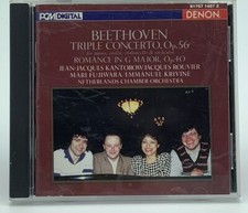 Beethoven Triple Concerto Op 56 Kantorow/Rouvier/Fujiwara CD 1987 Denon picture