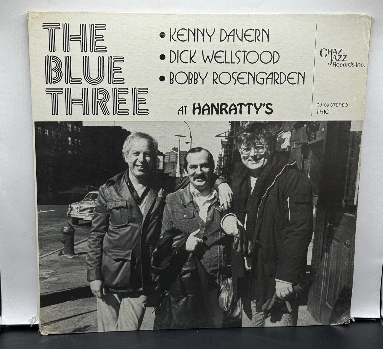 THE BLUE THREE At Hanratty’s SEALED Vinyl 1981 LP Kenny Davern Chaz Jazz CJ109