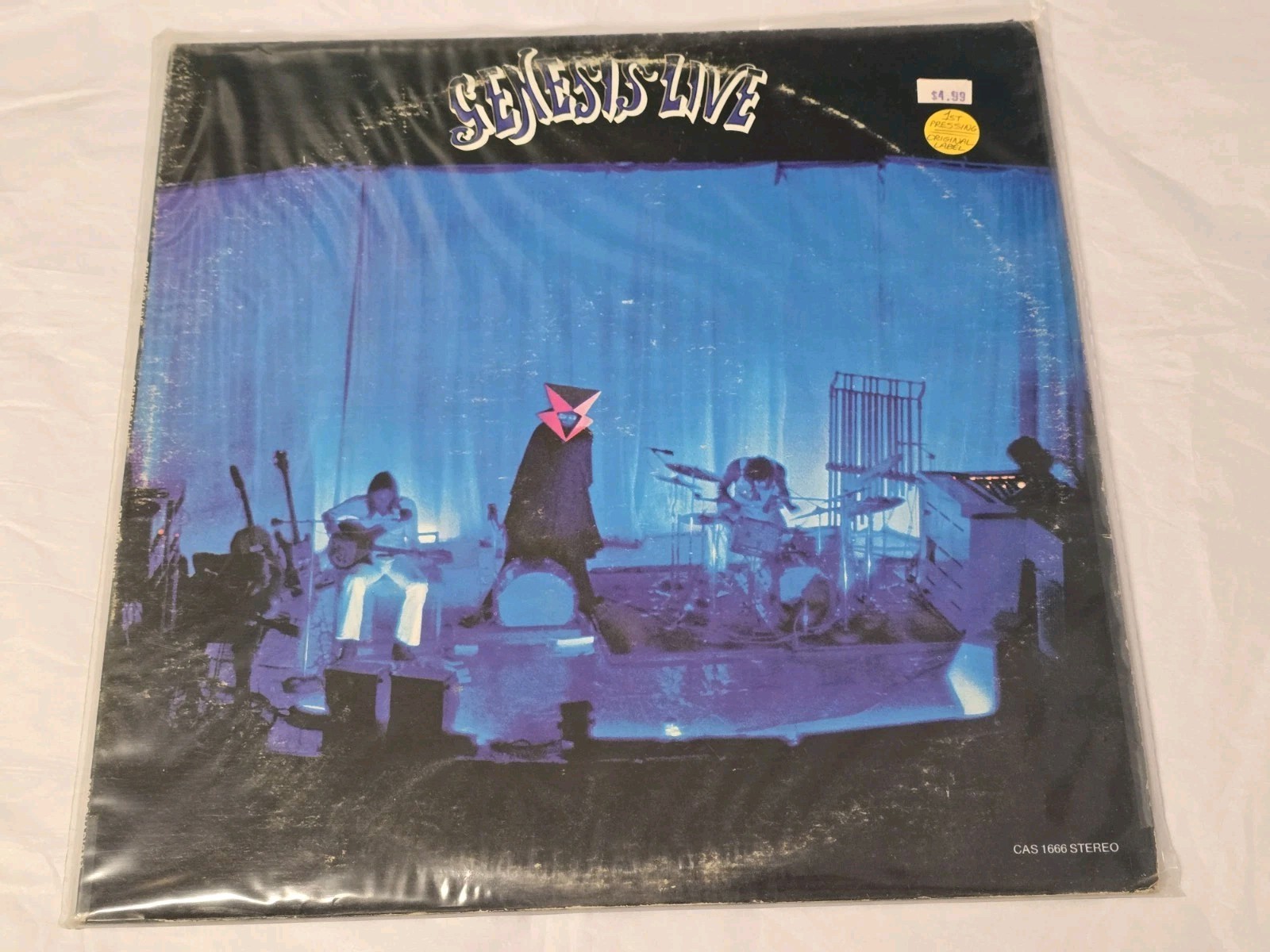 Genesis Live 1974 Charisma CAS-1666 1st Pressing LP EX