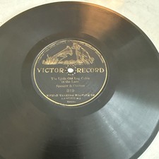 1906 OLDIE - VESS OSSMAN - LEN SPENCER 78 rpm VICTOR 819 Little Old Log Cabin V picture