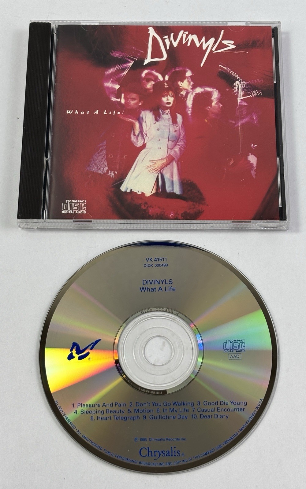 Divinyls What A Life CD 1985 Chrysalis Records VK 41511 DIDX 000499 New Wave