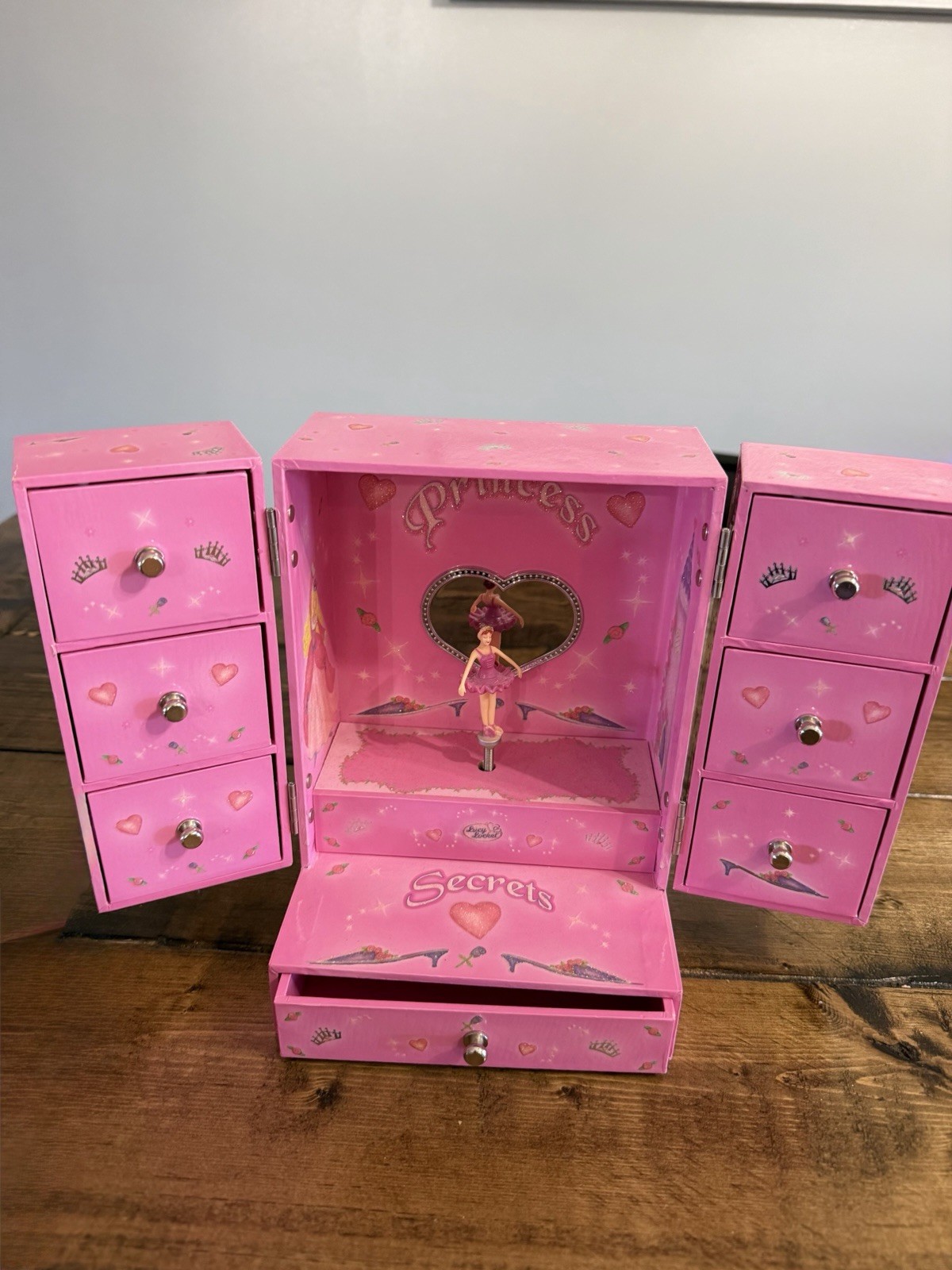 Vintage Lucy Locket Princess Secrets Ballerina Music Jewelry Box