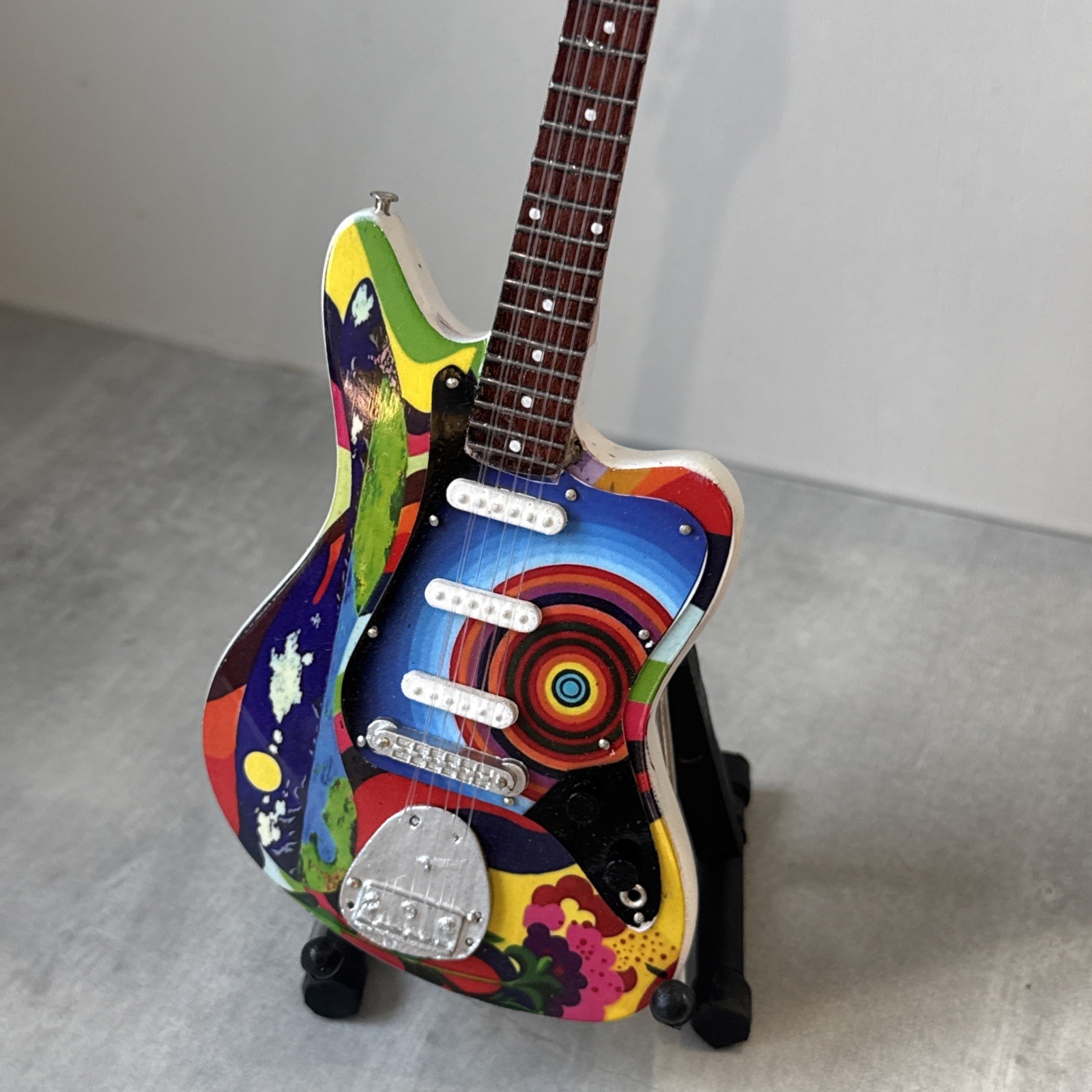 Jack Bruce The Fool miniature Guitar - 10 inches tall - includes stand 