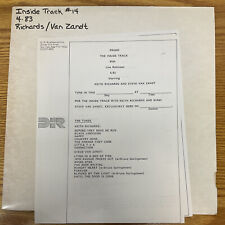 Keith Richards / Steve Van Zandt Inside Track 14- 4/83 3xLP vinyl DIR Vg+ Stones picture