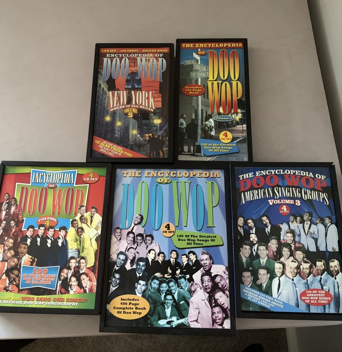 Collectables The Encyclopedia of Doo Wop 4-CD Box Sets 1-5 Compilation 1998.