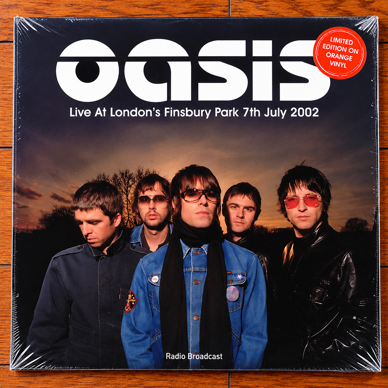 Oasis Live at Finsbury Park London 2002 Orange Vinyl LP Limited Edition New