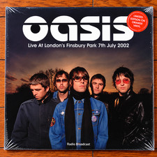 Oasis Live at Finsbury Park London 2002 Orange Vinyl LP Limited Edition New picture