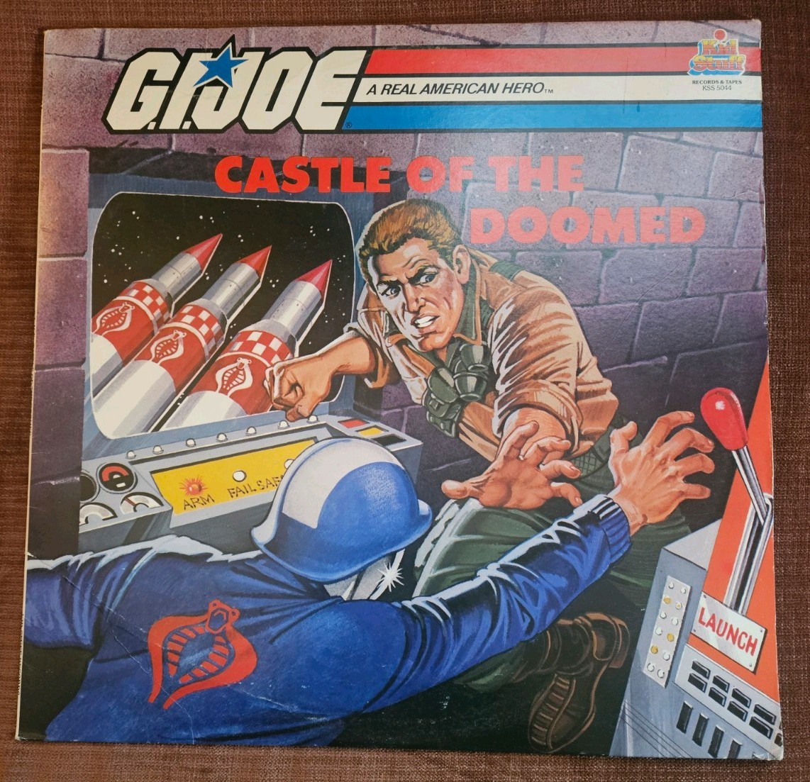 G.I. Joe Castle of The Doomed Vinyl Lp Record Album 1984 Kid Stuff Records 