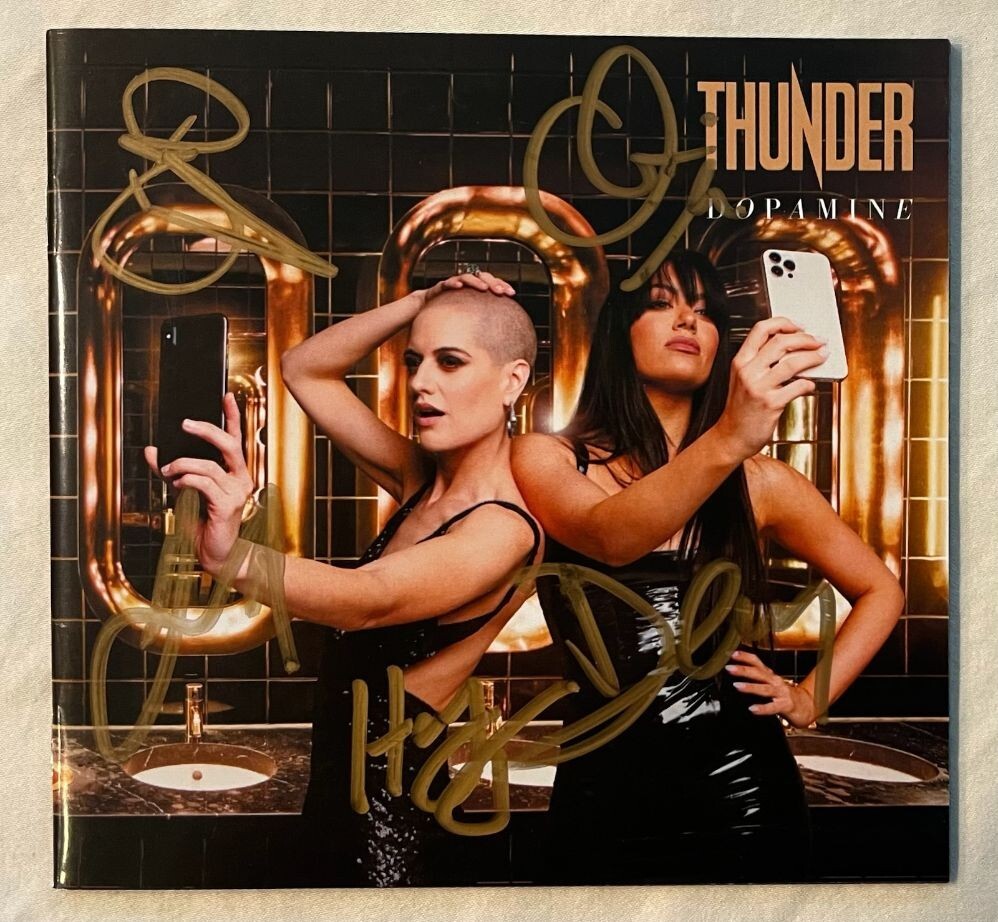 Thunder - Dopamine 2-CD Set (Signed by all 5 band members) Daniel Bowes Morley 