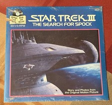 1984 Star Trek III Search for Spock #463 SEALED Book & 33 RPM Record picture