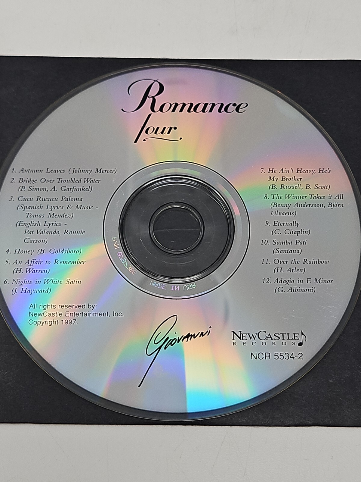 Romance Four (CD) Giovanni - DISC ONLY 
