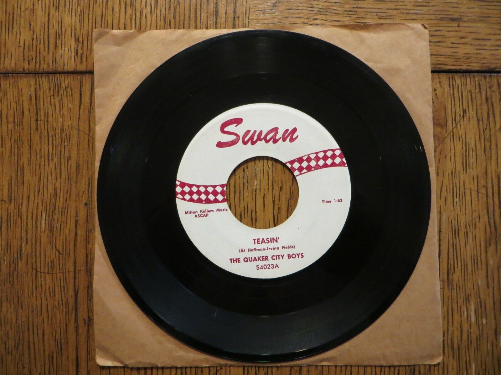 The Quaker City Boys – Teasin\'  - 1958 - Swan S4023 7\