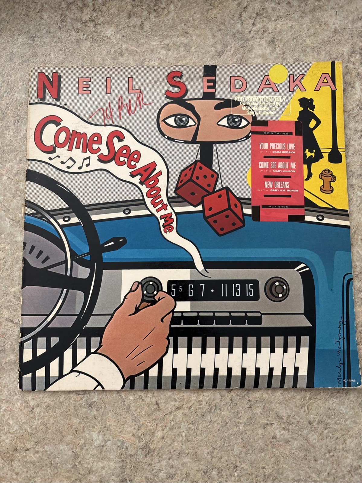 Rare Promotion Only Copy Neil Sedaka - Come See About Me MCA Records VTG Record