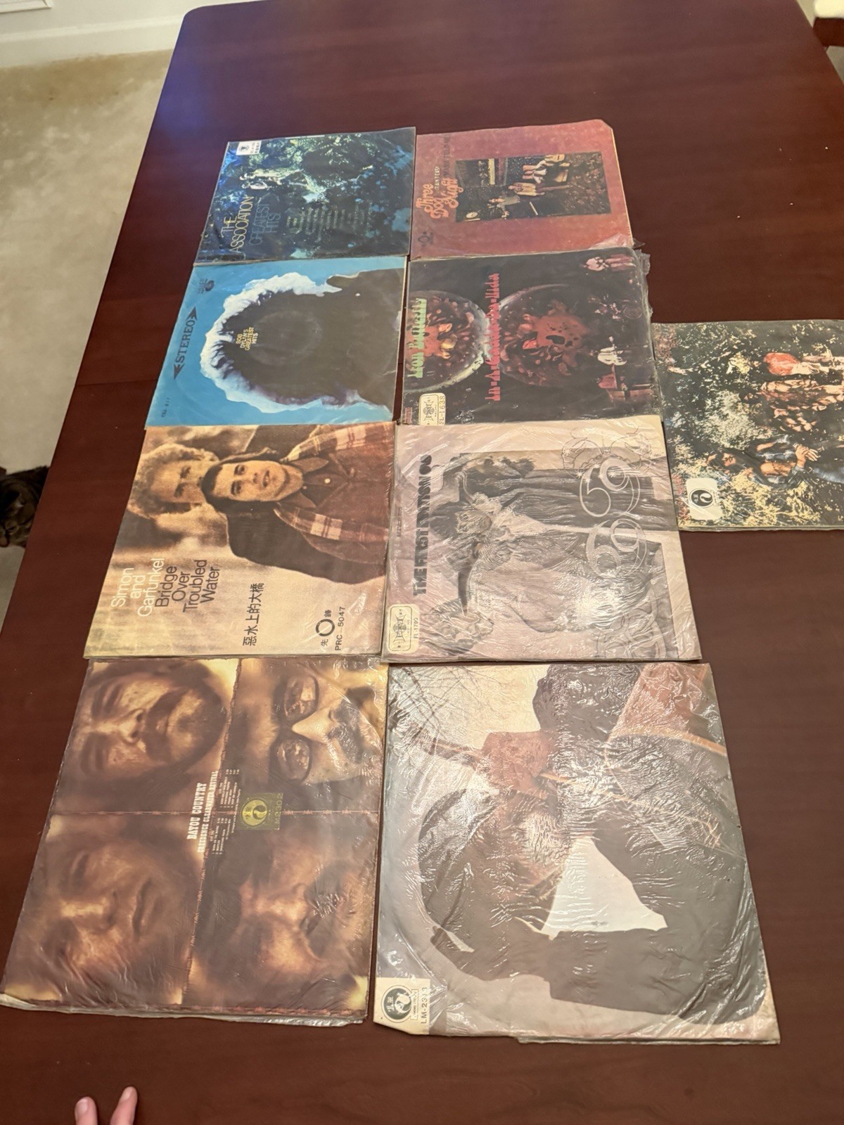Vintage Imported Taiwan Rock LP Lot of 9 Dylan CCR Iron Butterfly See Desc Pics