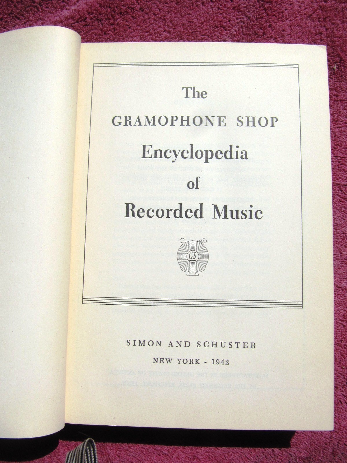 1942 The GRAMOPHONE SHOP ENCYCLOPEDIA RECORDED MUSIC Discography George C Leslie
