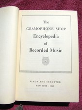 1942 The GRAMOPHONE SHOP ENCYCLOPEDIA RECORDED MUSIC Discography George C Leslie picture