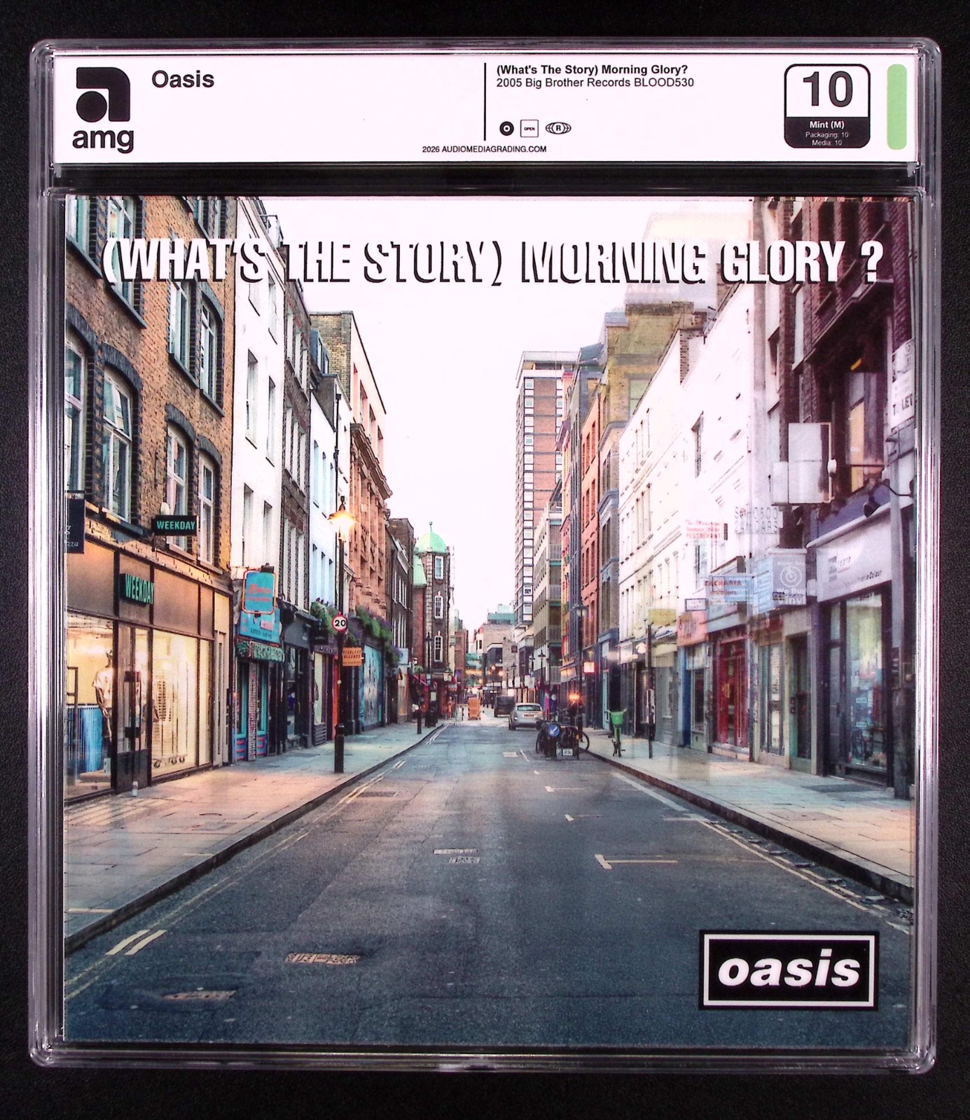 Oasis What's The Story Morning Glory Vinyl AMG GRADED 10 Blood Records 4669/5000