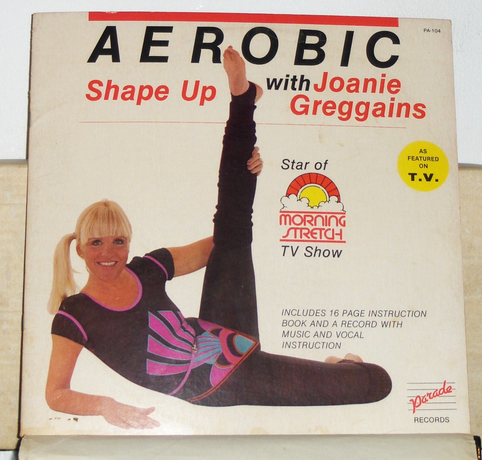 Joanie Greggains – Aerobic Shape Up - 1982 Vinyl LP Record Album and Booklet