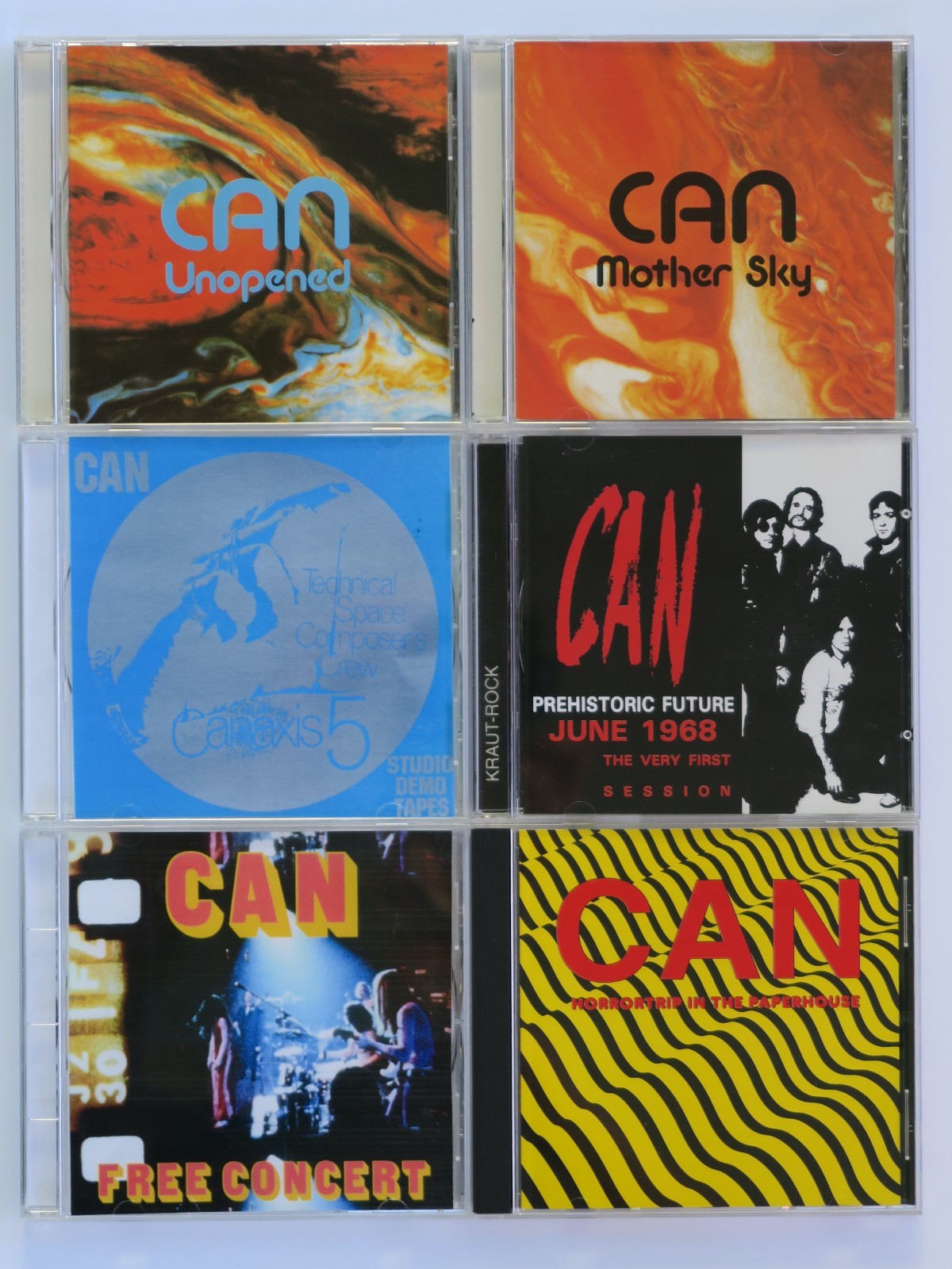 Lot of six (6) rare CAN CDs studio outtakes and live Krautrock LIKE NEW