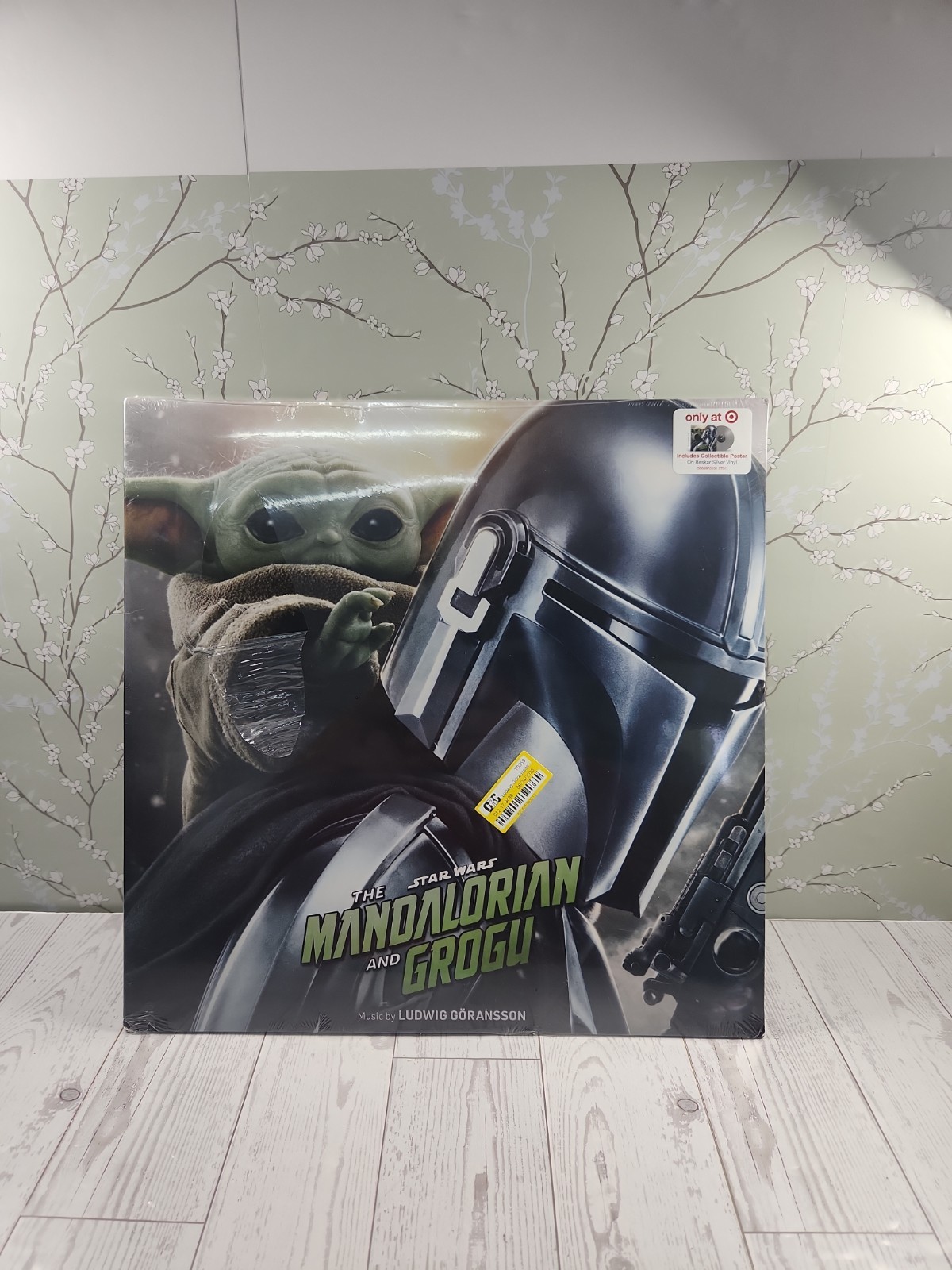 Star Wars The Mandalorian And Grogu - Beskar Silver Vinyl LP + Poster New Sealed