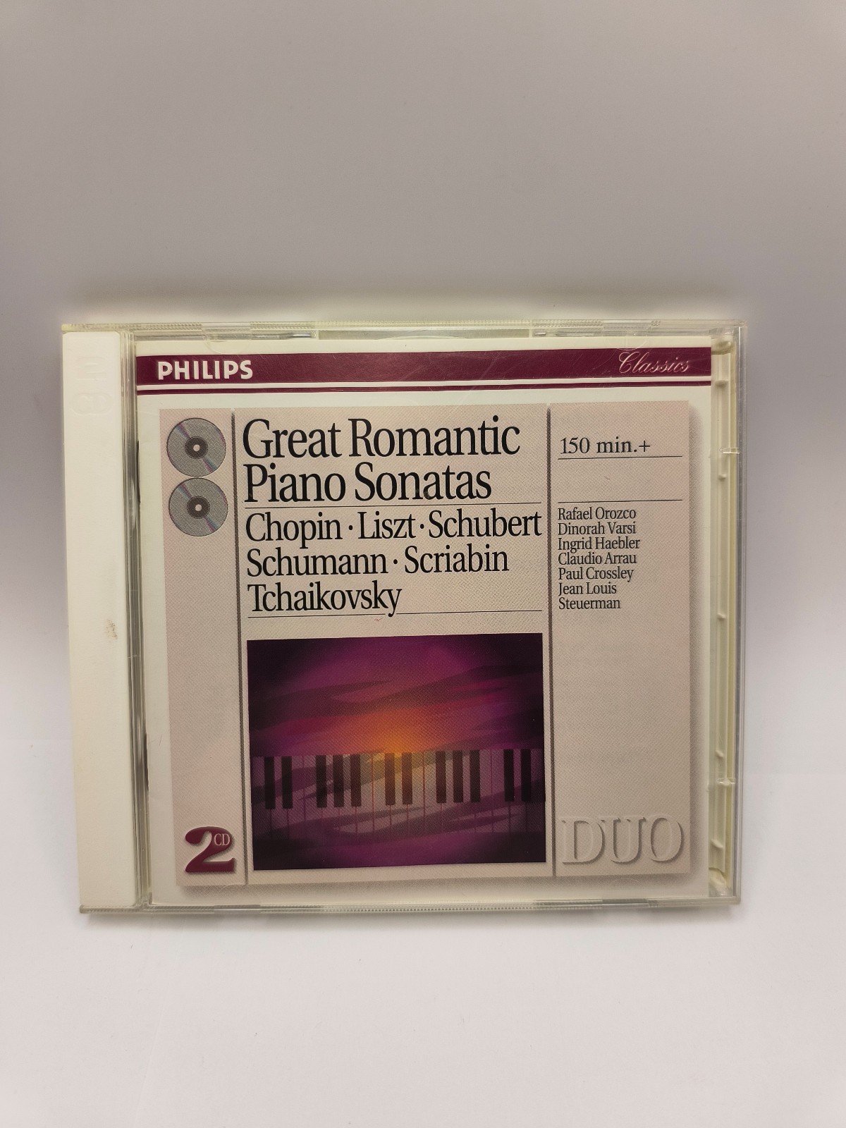 Great Romantic Piano Sonatas 2 CD Set Philips Duo Chopin Liszt Schubert Schumann