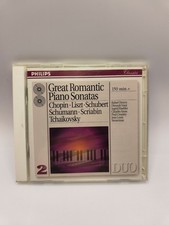 Great Romantic Piano Sonatas 2 CD Set Philips Duo Chopin Liszt Schubert Schumann picture