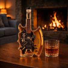 Gene Simmons Axe Bass Guitar Whiskey Decanter 350ml, Rock Music Liquor Bottle picture