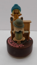 Vintage  Hummelwerk Dan's Kids Wooden Music Box Piano  & Singer picture