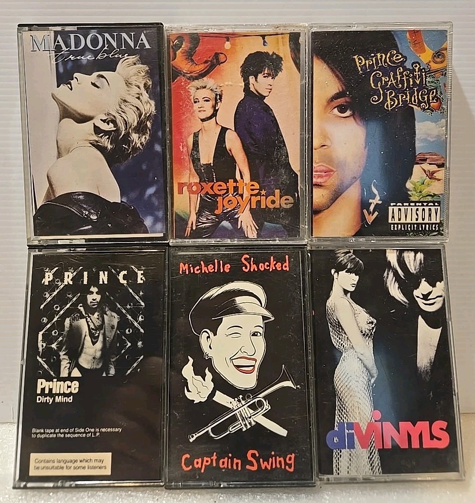 VINTAGE POP, FUNK, NEW AGE CASSETTE TAPE  LOT OF 6 ALBUMS - LIST IN DESCRIPTION