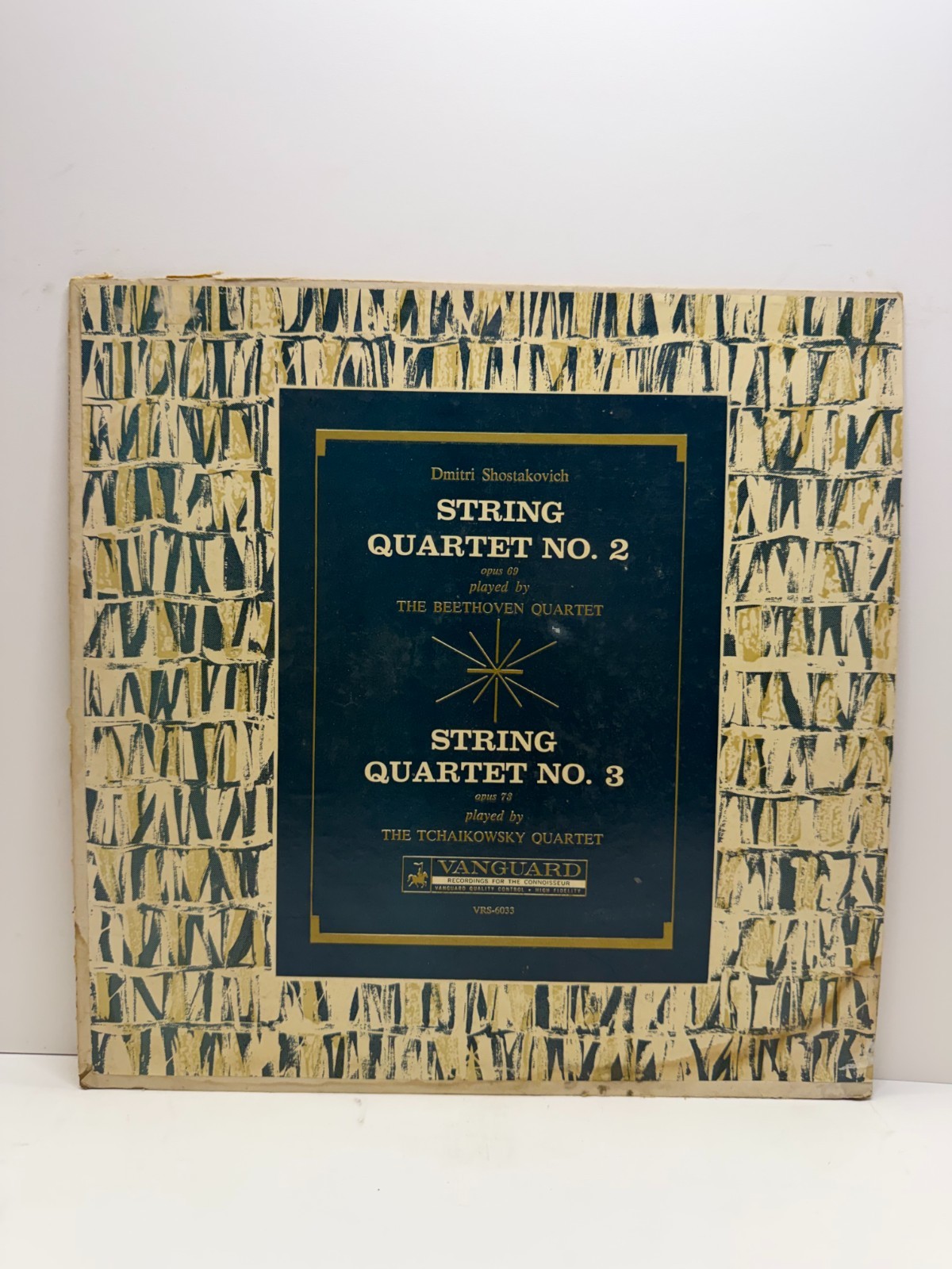 Shostakovich String Quartets No2 & No3 Beethoven/Tchaikovsky Quartet LP Vanguard