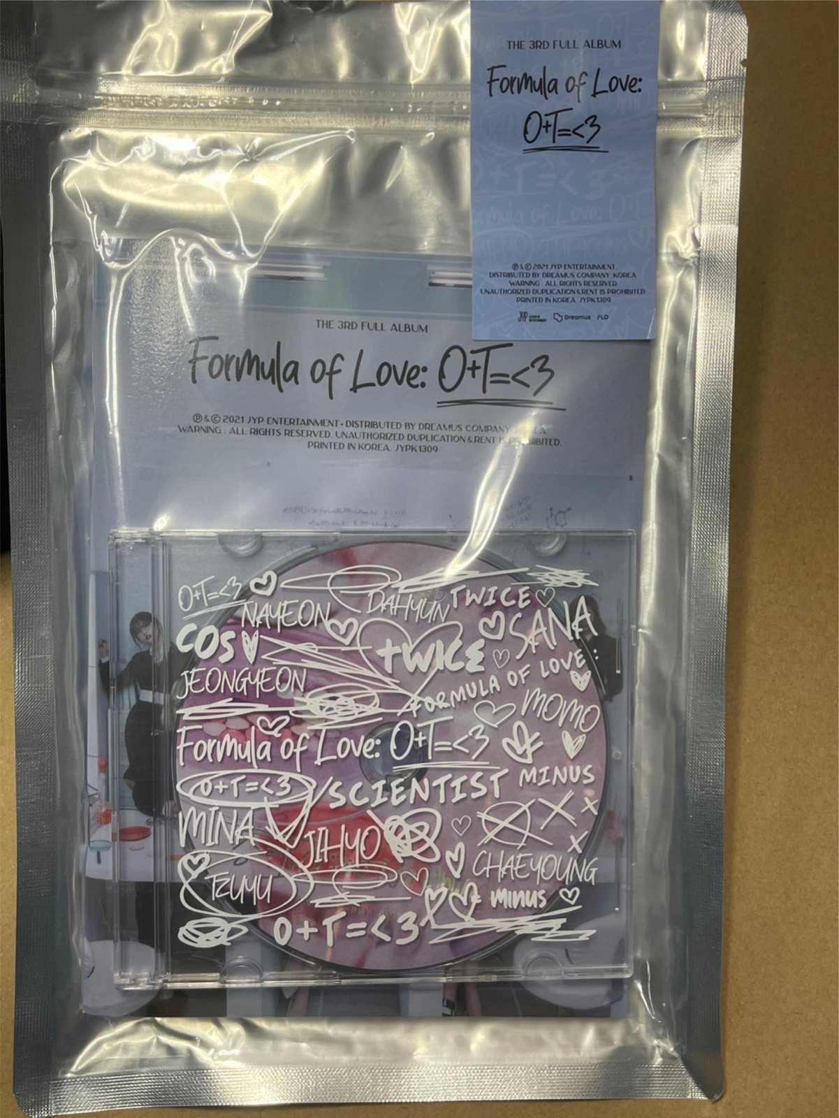 TWICE FORMULA OF LOVE: O+T= 3 3rd Album Rare Collector CD+Book+Card+Photo+Poster