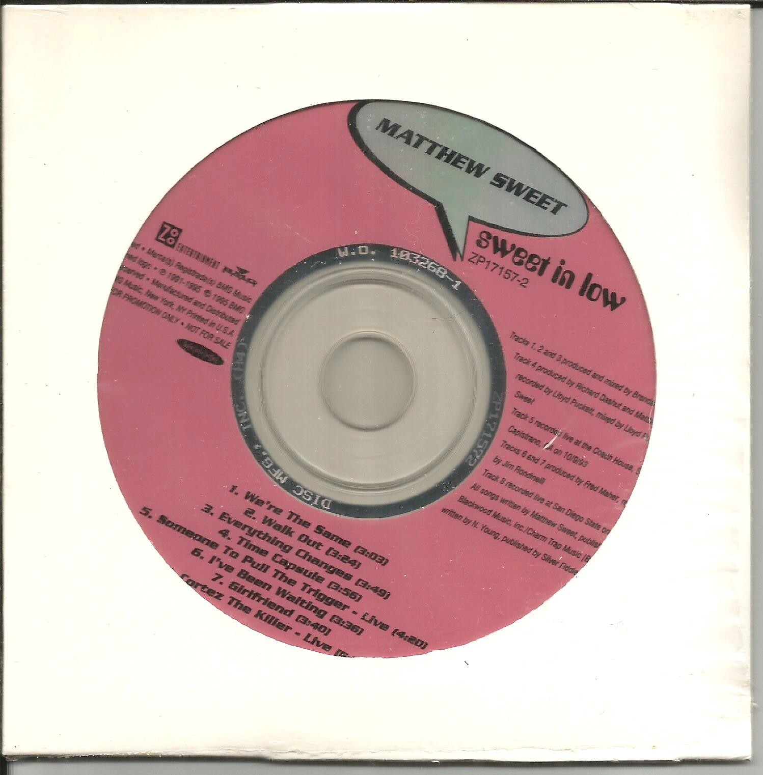 MATTHEW SWEET Rare CAREER SAMPLER 8trk w/ 2 LIVE trx PROMO CD SEALED Neil young