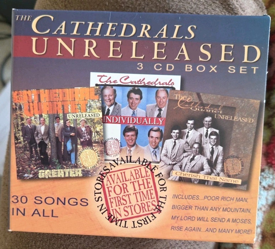 The Cathedrals UNRELEASED 3 disc cd with slipcase cover 2004 
