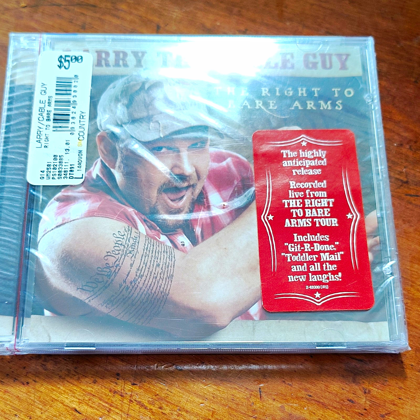 Larry the Cable Guy The Right to Bare Arms CD Album 2005 Warner Bros. Comedy