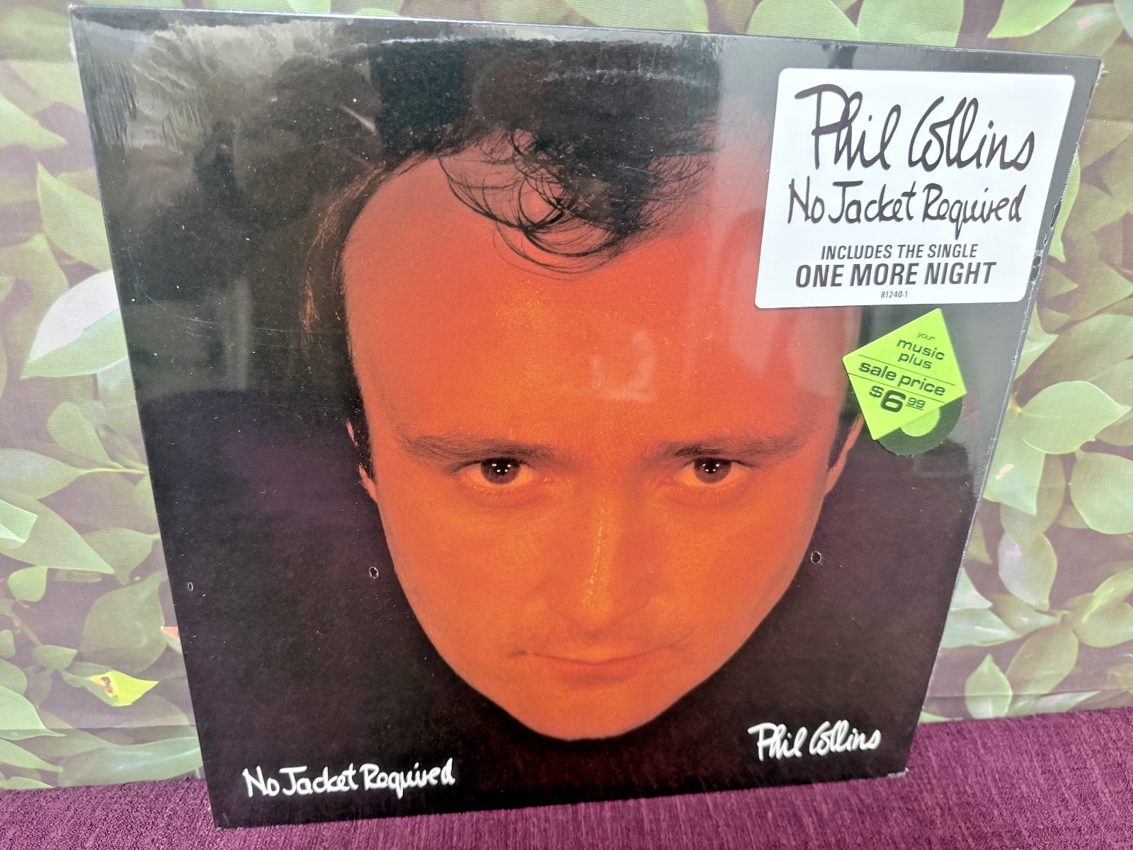 ORIGINAL SEALED PHIL COLLINS No Jacket Required HYPE STICKER  Excellent