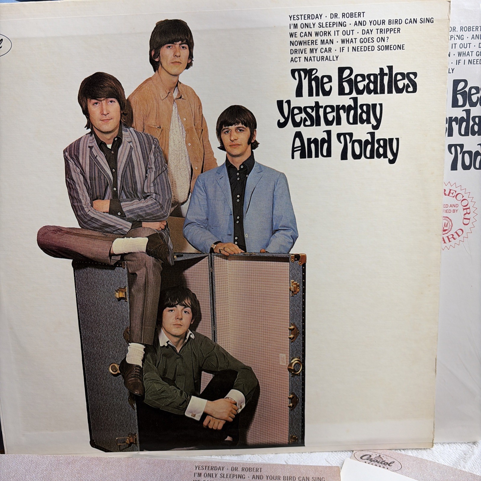 The Beatles Yesterday And Today Make Over Cover And Later Vinyl LP With Letters