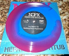 NOFX HEPATITIS BATHTUB RED BLUE VINYL Box #3 picture