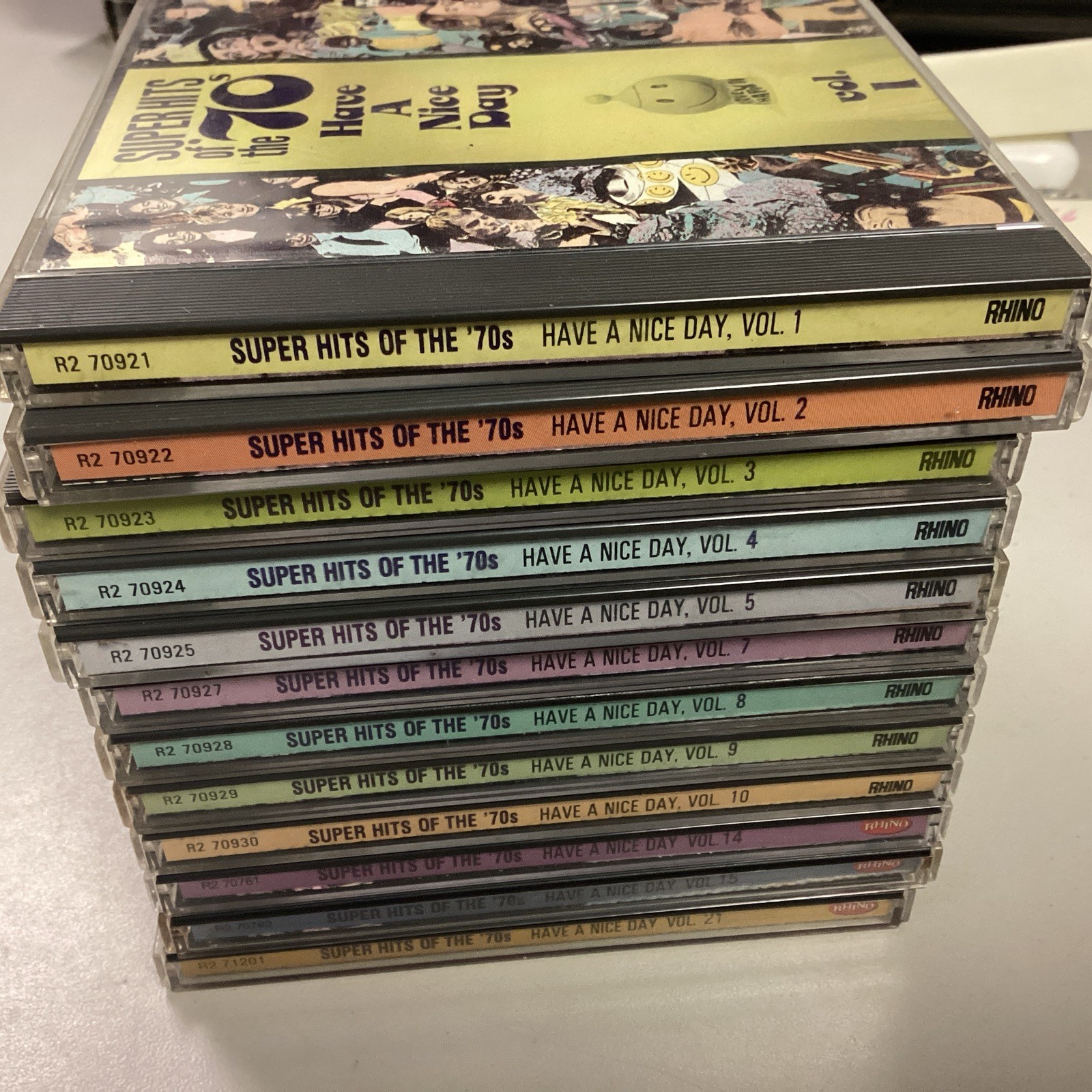 Rhino Super Hits of the '70s Lot Of 12 Nearly Half Of Set In Great Condition