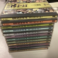 Rhino Super Hits of the '70s Lot Of 12 Nearly Half Of Set In Great Condition picture
