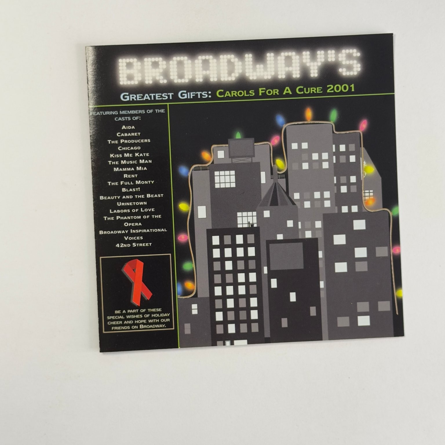 Broadway\'s Greatest Gifts: Carols For A Cure 2001 CD Holiday AIDS Benefit