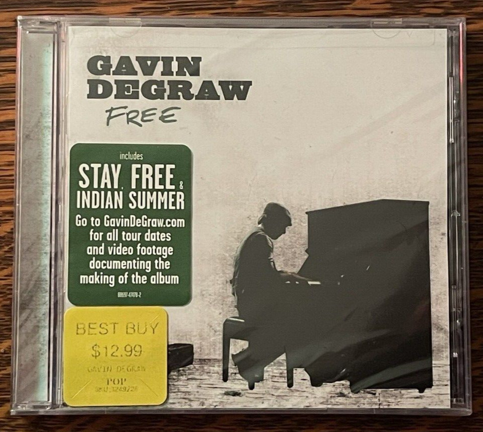 SEALED CD~ GAVIN DEGRAW~ 2009~ FREE~ HYPE STICKER~NEW OLD STOCK