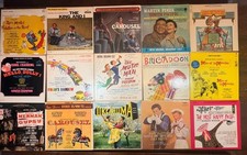 Vintage Broadway Cast LP Lot 15 Records Fiddler Gypsy Music Man South Pacific picture